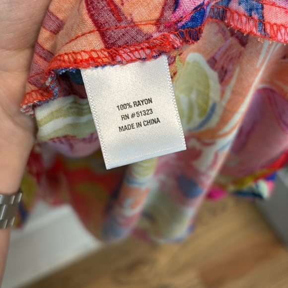 NWOT 1.State Red Floral Maxi Dress, S - Picture 3 of 3